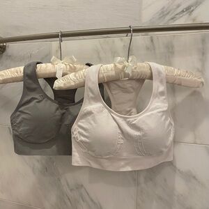 White Active Shaping Sports Bra by Underoutfit